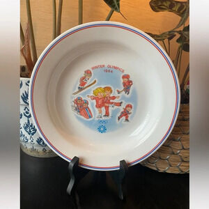 VINTAGE 1984 Campbell Soup Winter Olympics Shallow Bowl - Collector’s Item